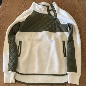 Abercrombie & Fitch Asymmetrical Snap-Up Fleece